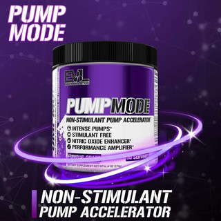 EVL  PumpMode (30Servings) พรีเวิร์คเอ้าท์ไร้คาเฟอีน เพิ่มแรงปััมพ์ๆ มีให้เลือก2รูปแบบ