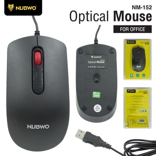 MOUSE USB เมาส์ออปติคอ NUBWO NM-152 สีดำ