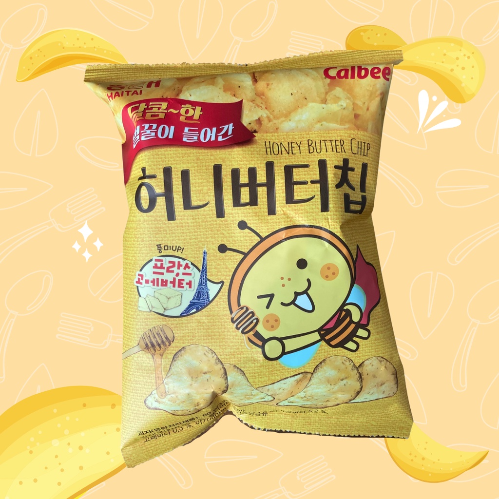 haitai honey butter chip 60g ขนมมันฝรั่งเกาหลี รสเนยน้ำผึ้ง เลย์เกาหลี 허니버터칩