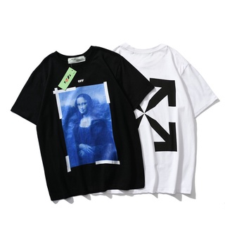 เสื้อยืดแขนสั้นลําลอง ผ้าฝ้าย พิมพ์ลายภาพวาดสีน้ํามัน Mona Lisa ทรงหลวม สไตล์คลาสสิก แฟชั่นสําหรับผู้ชาย และผู้หญิง