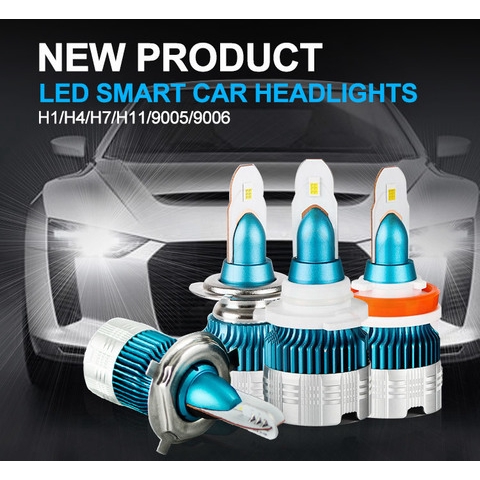 2 ชิ้น S-EYE PY3 6000k ไฟหน้า LED H1, H3, H4, H7, H8, H9, H11, H16, 9005, HB3, HB4, 9006, 9012 HIR2