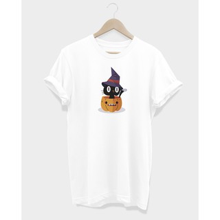 เสื้อยืดฮาโลวีน BLACK CAT HALLOWEEN