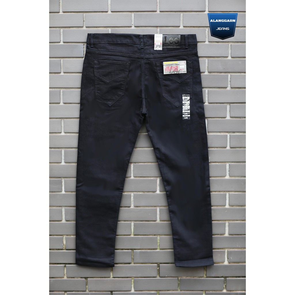 กางเกงยีนส์ชายอ้วน กางเกงยีนส์ชาย กางเกงขาเดฟ 507 JUMBO SIZE28 -44 สีซุปเปอร์แบล๊ค-ผ้ายีนส์ยืด ทรงเดฟ (เป้าซิป)