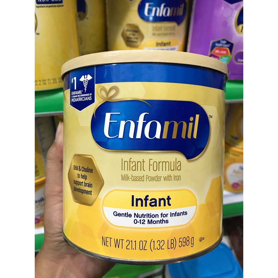Enfamil Infant formula Powder 598g สําหรับเด ็ ก 0-12 เดือน In The Us