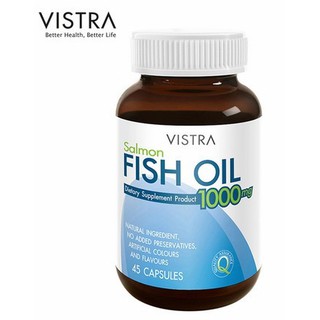 Vistra Salmon Fish oil 1000mg Plus Vitamin E 45 แคปซูล พร้อมส่ง