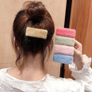 Bingo กิ๊บติดผม บุผ้ากำมะหยี่ สีสันสดใส แฟชั่นสำหรับผู้หญิง