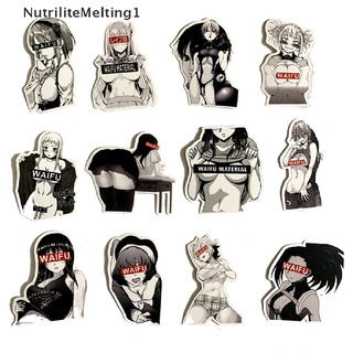 [NutriliteMelting1] สติกเกอร์ไวนิล ลายการ์ตูนอนิเมะ Waifu Pinup Girl Laptop Love สําหรับติดตกแต่งแล็ปท็อป 30 ชิ้น