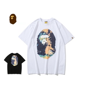 [S-5XL] 4300 bape เสื้อยืดแขนสั้น พิมพ์ลาย แฟชั่น สําหรับผู้ชาย ผู้หญิง