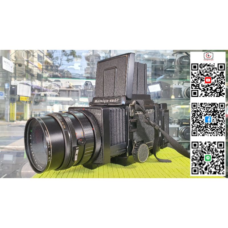 Mamiya RB67 Pro SD	sn.0B1248 และเลนส์ Mamiya-SEKOR SF C 1:4 f=150mm.	sn.60151