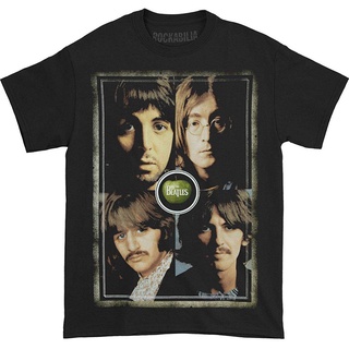 เสื้อผ้าผชLsmtx1 เสื้อยืด ผ้าฝ้าย พิมพ์ลาย Beatles Faces พลัสไซซ์ สําหรับผู้ชายS-5XL