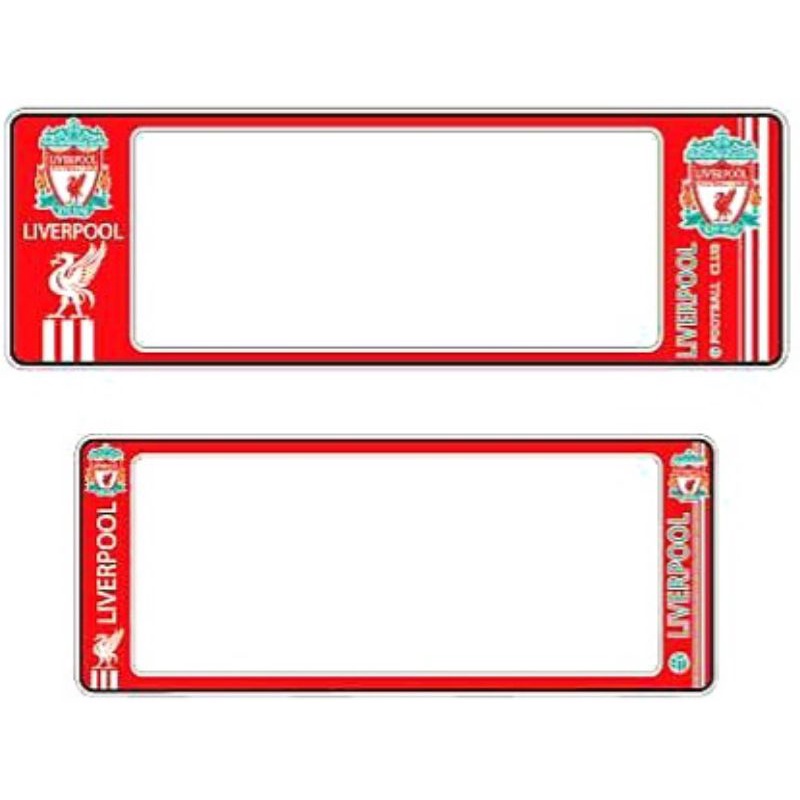 กรอบป้ายทะเบียนรถยนต์ #LIVERPOOL ลายลิเวอร์พู กันน้ำได้100% มีกิ๊ปล็อคด้วย CD-9999 ลายเก่า