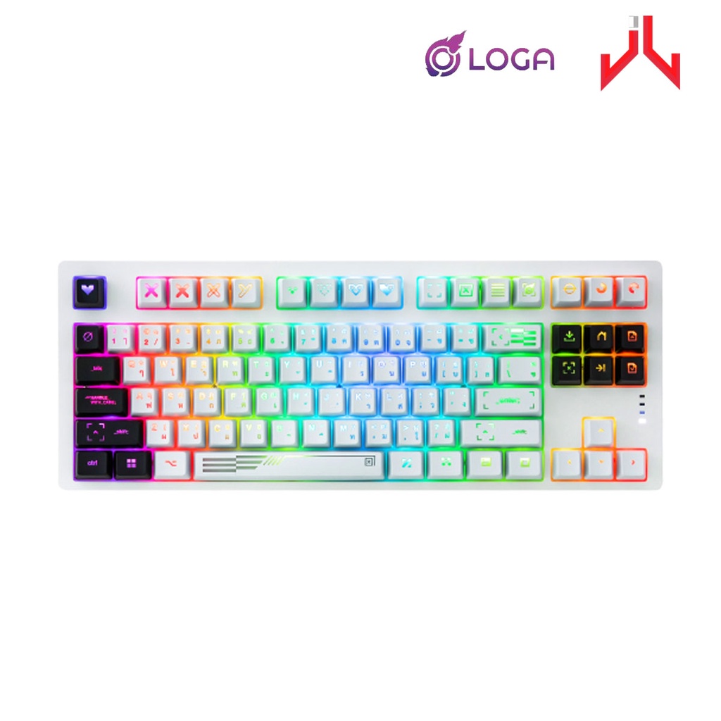 (คีย์บอร์ดเกมมิ่ง) LOGA Yaksa PRO : Printstream TKL mechanical keyboard,2Y