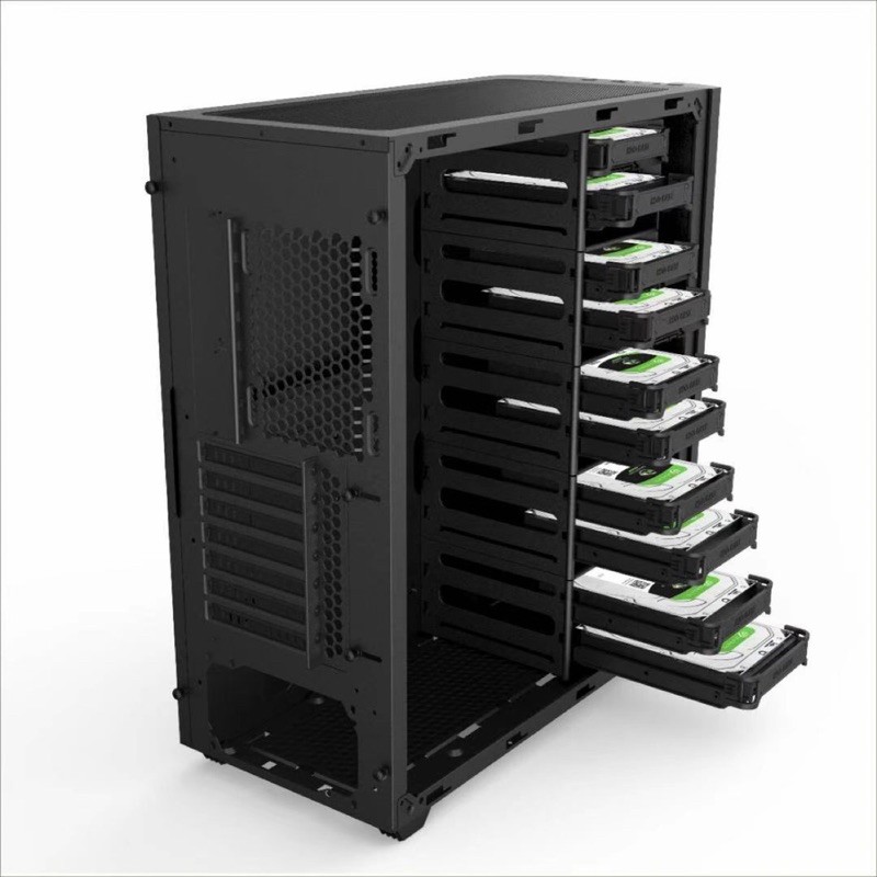 เคสคอมพิวเตอร์ HDD 3.5 10 ลูกHDD 2.5 3 ลูก และ HDD 14 ลูก computer case HDD 10 ลูก พร้อมส่ง วัน