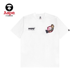 Aape เสื้อยืดแขนสั้นลําลอง พิมพ์ลายตัวอักษร Ape Man แฟชั่นฤดูใบไม้ผลิ และฤดูร้อน สําหรับผู้ชาย 0604XXG