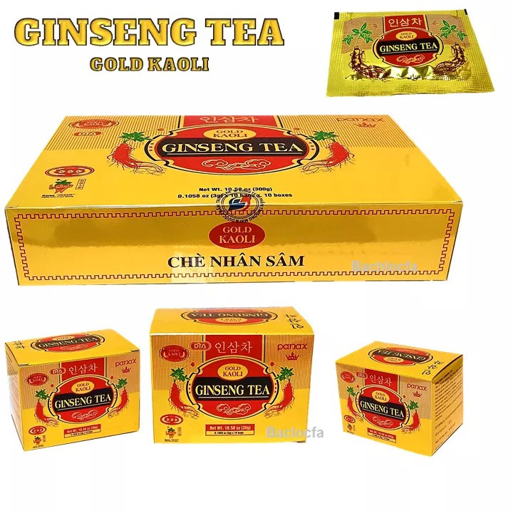 ชาโสมเกาหลี GOLD KAOLI GINSENG TEA เกรดพรีเมี่ยม 100ซอง 300กรัม / PANAX ชาโสมแดงเกาหลี 100ซอง 300กรัม พรีเมี่ยม - รูปที่ 2