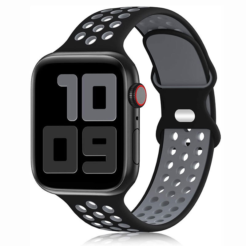 สายนาฬิกาข้อมือ สองสี สําหรับ Apple Watch Nike Figure 8 654321Se สายรัดข้อมือซิลิโคน