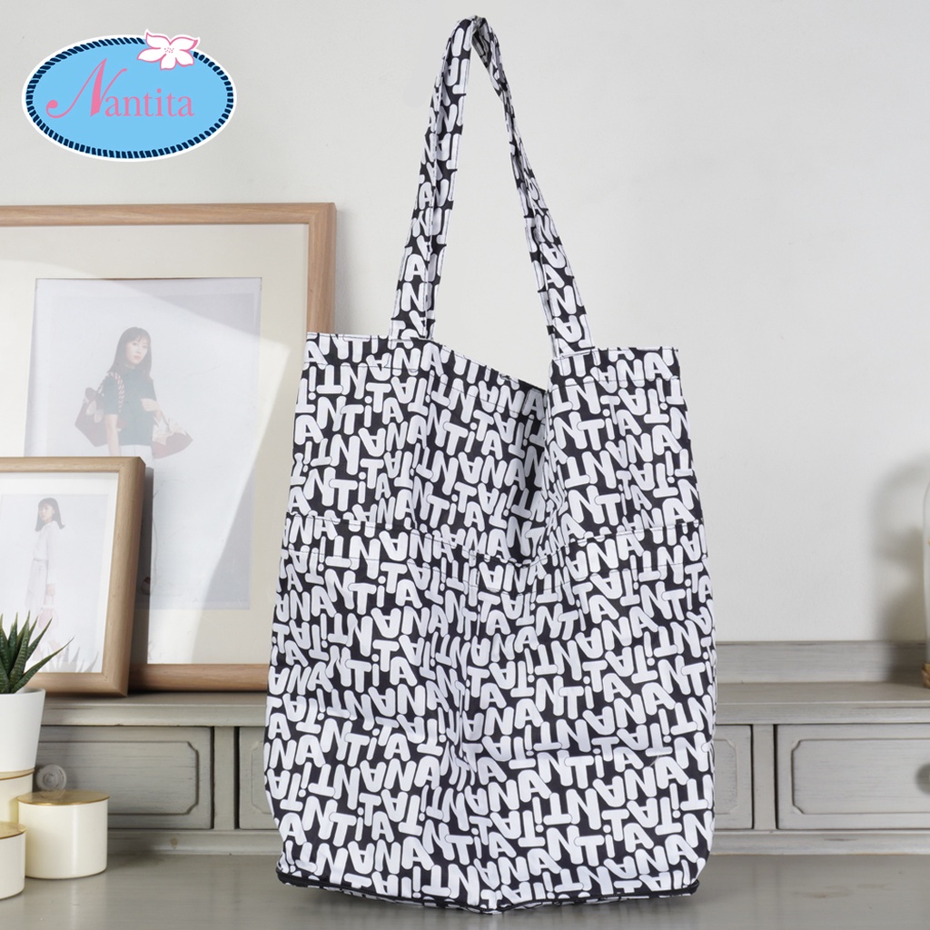 Nantita ShoppingBags  ถุงผ้าพับเก็บได้ BC013