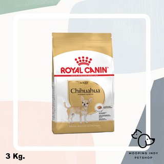 Royal Canin 3 kg. Chihuahua Adult อาหารสุนัขโตพันธุ์ ชิวาวา อายุ 8 เดือนขึ้นไป