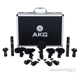 AKG : Drum Set Session I (ชุดไมโครโฟนสำหรับอัดกลองชุดแบบครบเซ็ต ใช้งานได้ทั้ง Studio และ แสดงสด)