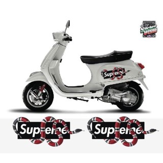 สติ๊กเกอร์ Vespa Lambretta ลาย Supreme 1ชุด