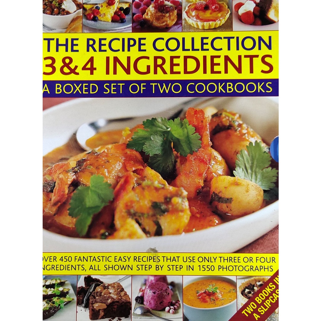หนังสืออาหาร ภาษาอังกฤษ RECIPE COLLECTION 3&4 INGREDIENTS (BOX/2)