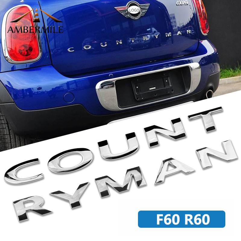 สติ๊กเกอร์ลายตัวอักษร 3 D สำหรับ BMW Mini Cooper countryman R 60 F 60