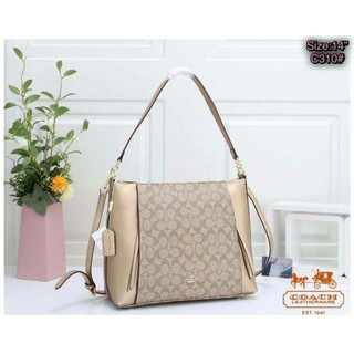 กระเป๋าสะพายข้าง coach ขนาด 14 นิ้ว โค้ช กระเป๋าใบใหญ่ กระเป๋าสะพายไหล่