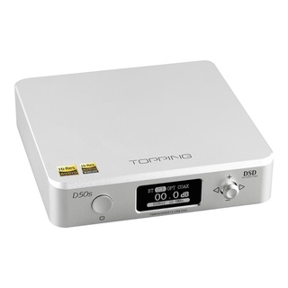 TOPPING D50s DAC ตั้งโต้ะระดับ Hi-Res รองรับ Bluetooth 5.0 , 32Bit/768kHz , DSD512 , LDAC ประกันศูนย์ไทย