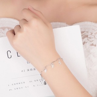 สร้อยข้อมือเงิน 925 รหัส S54 พร้อมส่ง 925