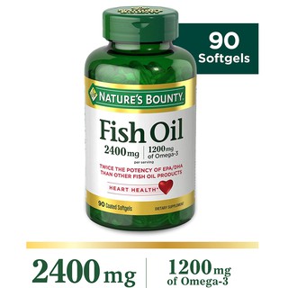 Natures Bounty, Fish Oil, 2,400 mg, 90 Coated Softgels