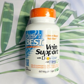 (Doctors Best®) Vein Support with Dios Vein and VitaminK2 MenaQ7, 60 Veggie Caps วิตามินเค2 และสารสกัดจากส้มธรรมชาติ