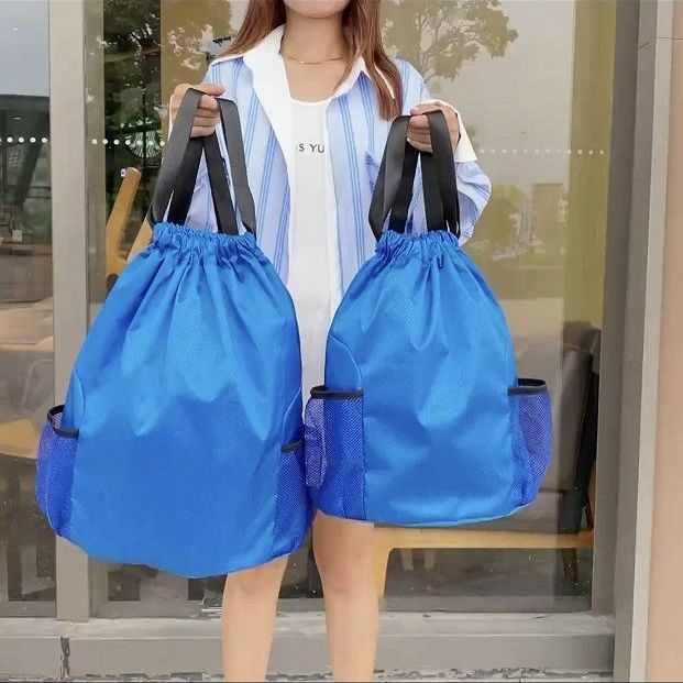 LLDrawstring Pocket Drawstring Backpack Men and Women Swimming ...