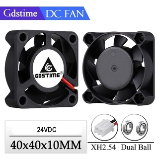 GDSTIME 4010 12/24V 40x40x10mm 6000/15000/7500RPM Dual Ball Bearing Mini Small Brushless DC 3D Printer Cooling Fan 40mm