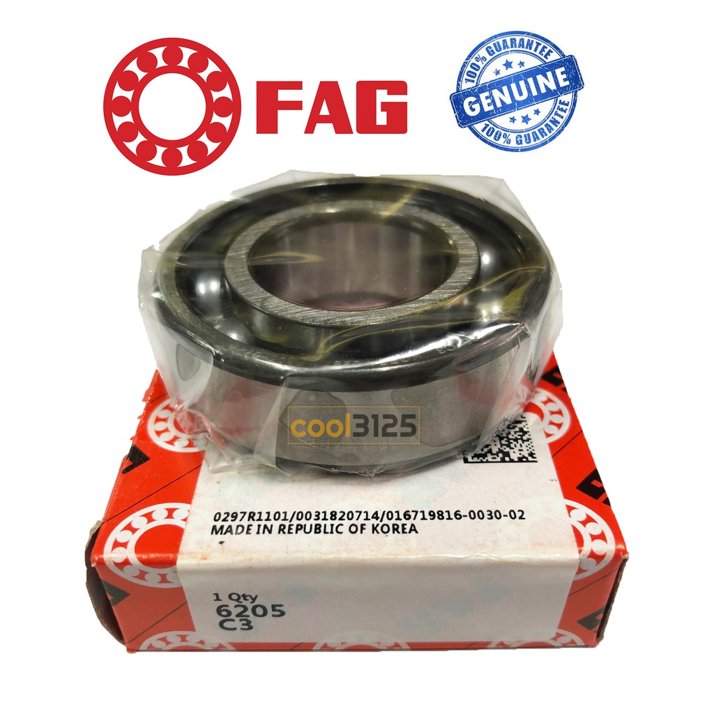 6205 C3 FAG BEARING 6205 CRANKSHAFT 6205 FAG