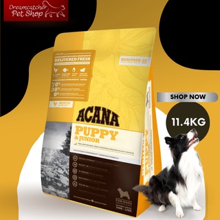 Acana อะคาน่า puppy&amp; Junior อาหารสุนัข แบบเม็ด ขนาด 11.4kg