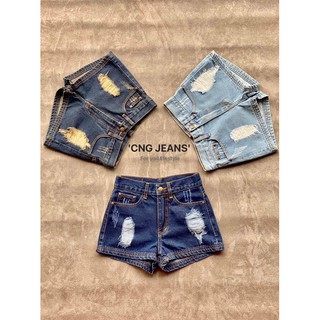 CNG Jeans"👖 กางเกงยีนส์ขาสั้น A6 มี 3 สีให้เลือก Size 26 - 42