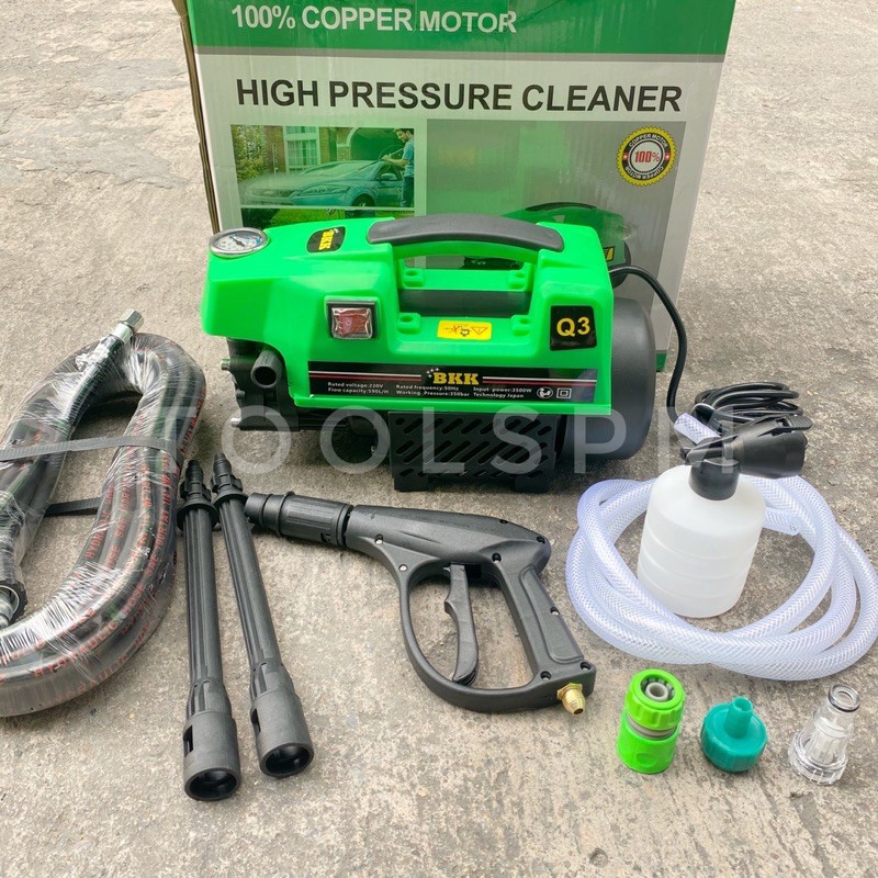 ai เครื่องฉีดน้ำ แรงดันสูง BKK 350 บาร์ กระปุกฉีดโฟม ก้าน 2 ก้าน