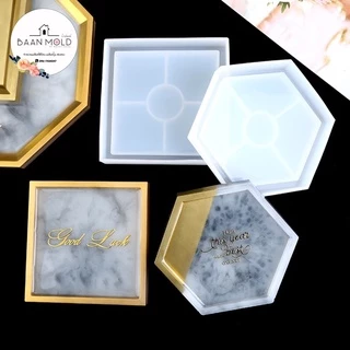 (พร้อมส่ง) แม่พิมพ์ซิลิโคน พิมพ์เรซิ่น พิมพ์กระถางปูน แม่พิมพ์ถาดรองแก้ว