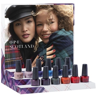 (ลดทันที 45 บาทใส่โค้ด 974D6QF) ของแท้มี อย.💯% ยาทาเล็บ OPI Scotland collection 12 สี พร้อม Display Stand