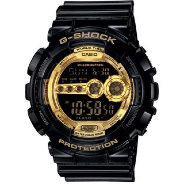 แท้ cmg ประกันศูนย์ G-SHOCK นาฬิกาข้อมือ รุ่น GD-100GB-1DR สีดำ GD-100GB ประกัน cmg 1 ปี