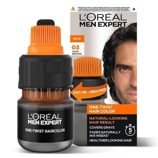 LOreal Paris Men Expert Semi Permanent Hair Colour 03 Dark Brown ผลิตภัณฑ์เปลี่ยนสีผมสำหรับผู้ชายสูตรพิเศษจากลอรีอัล