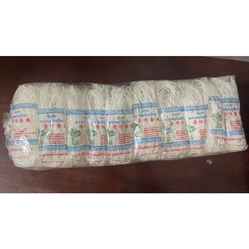 วุ้นเส้นเหนียวนุ่ม ห่อเล็ก 25 กรัม ตราตอไผ่เขียว หนึ่งห่อมี 30 เล็กห่อเล็ก(1 แพ็ค)
