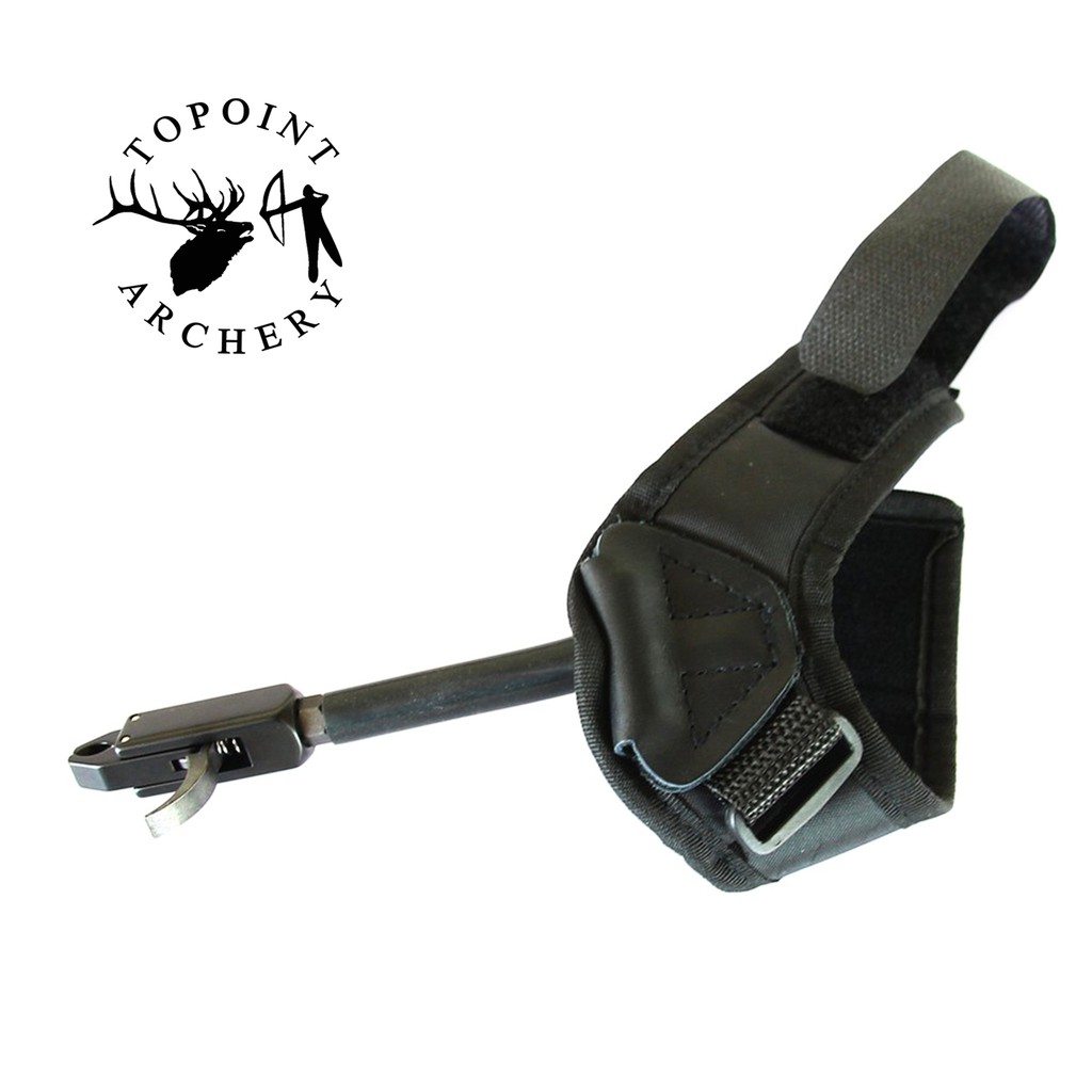 TOPOINT  Outdoor Black Color Archery Caliper Release Aid Compound Bow Strap Shooting Pro Arrow Trigger Wristband