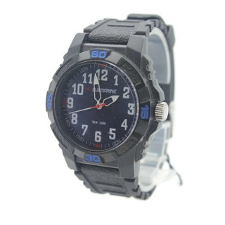 Submariner นาฬิกาชาย หญิง สายยาง ระบบเข็ม - S0012 (Black-Blue)