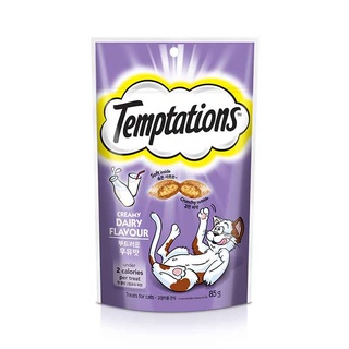 เทมเทชันส์ ขนมแมว รสครีมมี่ 85 กรัม อาหารแมว Temptations Cat Treats Creamy Dairy 85 g