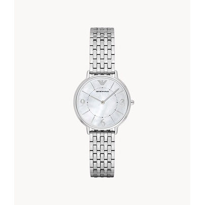✨สด-ผ่อน✨พร้อมส่ง นาฬิกาข้อมือผู้หญิง เรียบหรูดูแพง Emporio Armani Women's Two-Hand Stainless Steel Watch #AR2507