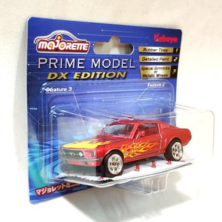 รถเหล็ก Majorette ฟอร์ดมัสแตง สีแดงลายไฟ (แพ๊กญี่ปุ่น) Ford Mustang Prime Model DX Edition