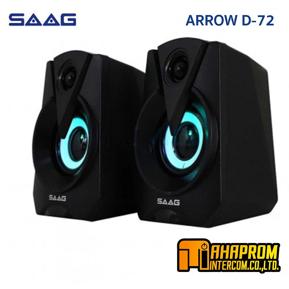 ลำโพงคอมพิวเตอร์ SAAG รุ่น D72 ARROW USB 2.0.