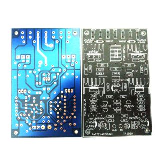 PCB เปล่า บอร์ดเพาเวอร์เเอมป์ วงจรTR07 -D2 (1ชิ้น)