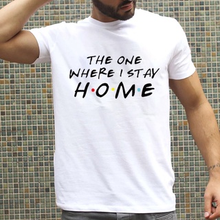 แฟชั่นยูนิเซ็กซ์❀❇YchenYSS s Shop Home The One Where I Stay Letter Print Men Tshirts Hombre O-Neck Short-sleev Summer Ca